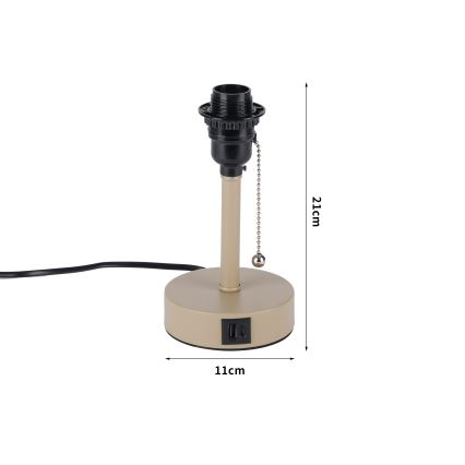 Brilagi - Настільна лампа з USB-портом TABLON 1xE27/25W/230V бежева