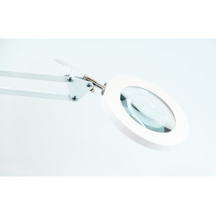 Brilagi - Настільна LED лампа з регулюванням яскравості та із лупою LENS LED/12W/5V 3000/4200/6000K білий