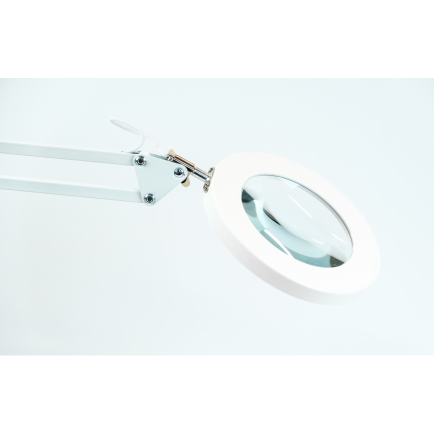 Brilagi - Настільна LED лампа з регулюванням яскравості та із лупою LENS LED/12W/5V 3000/4200/6000K білий