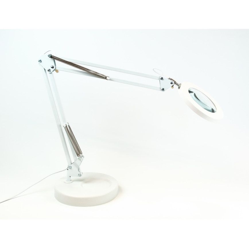 Brilagi - Настільна LED лампа з регулюванням яскравості та із лупою LENS LED/12W/5V 3000/4200/6000K білий
