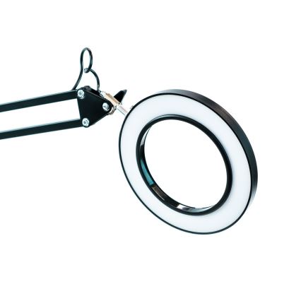 Brilagi - Настільна LED лампа з регулюванням яскравості та із лупою LENS LED/12W/5V 3000/4200/6000K чорний