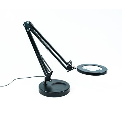 Brilagi - Настільна LED лампа з регулюванням яскравості та із лупою LENS LED/12W/5V 3000/4200/6000K чорний