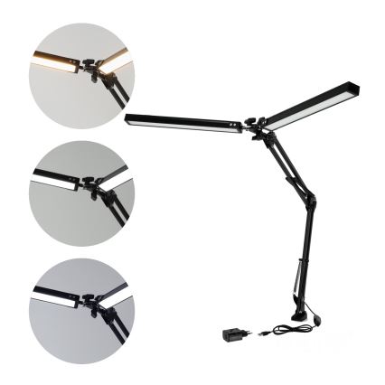 Brilagi - LED Гнучка настільна лампа з регулюванням яскравості VARIO LED/15W/230V 3000-6000K чорний