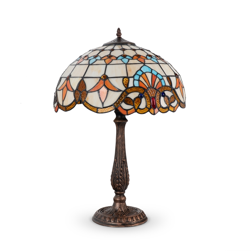 Brilagi - настільна вітражна лампа MIRABELLA у стилі Tiffany 2xE27/60W/230V