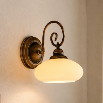 BRILAGI - Настінна лампа MOLLERO 1xE27/15W/230V бронза/патина