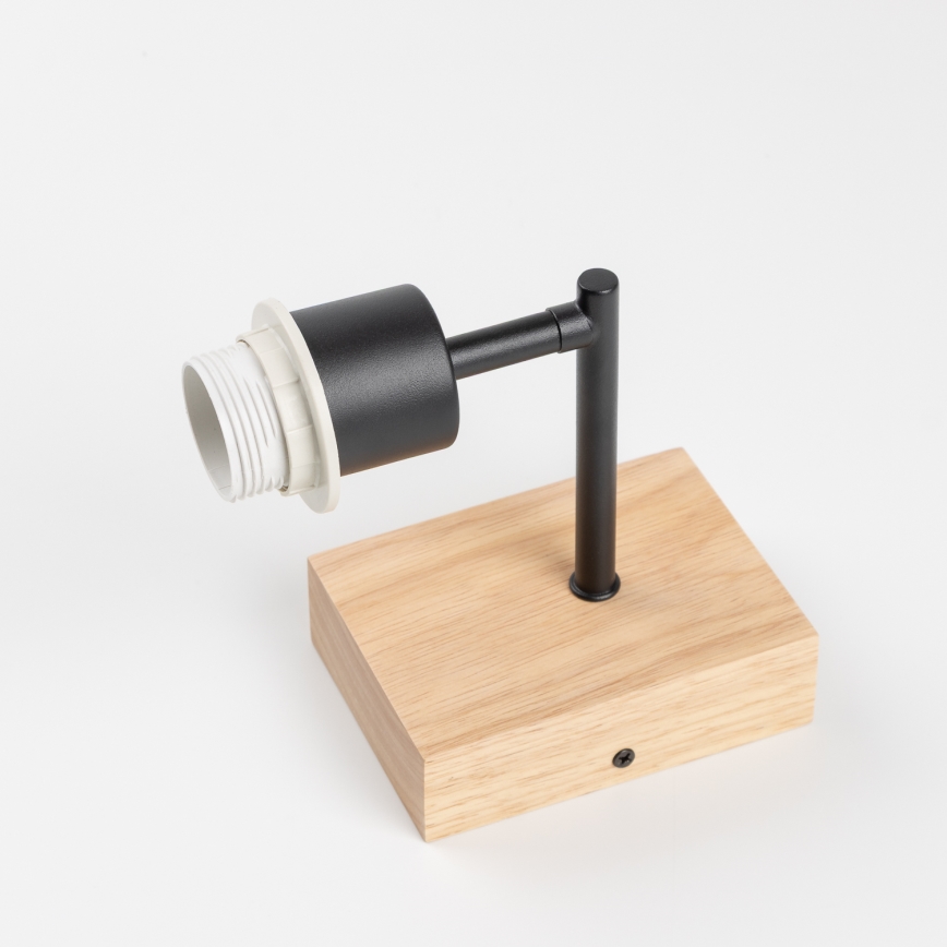 Brilagi - Настінна лампа NUBILA WOOD 1xE27/25W/230V дуб/чорний