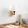 Brilagi - Настінна лампа NUBILA WOOD 1xE27/25W/230V дуб/кремовий
