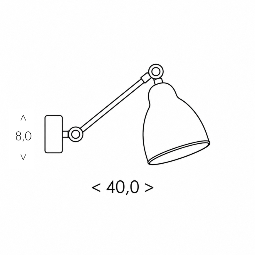 BRILAGI - Настінна лампа QUILL 1xE27/40W/230V 40 см бежева