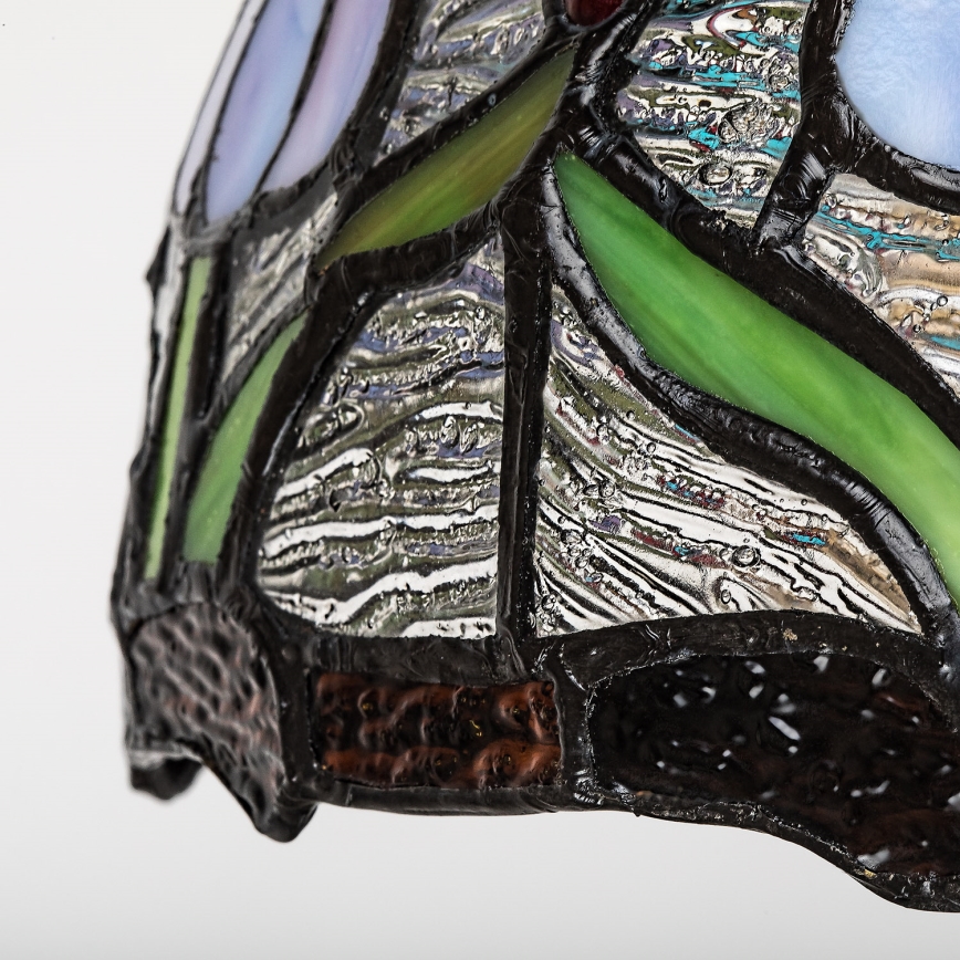 Брілагі - настінна вітражна лампа ЛОРАС у стилі Тіффані 1×Е27/40 Вт/230 В