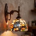 Брілагі - настінна вітражна лампа в стилі Тіффані JUNGLE 1xE14/40W/230V