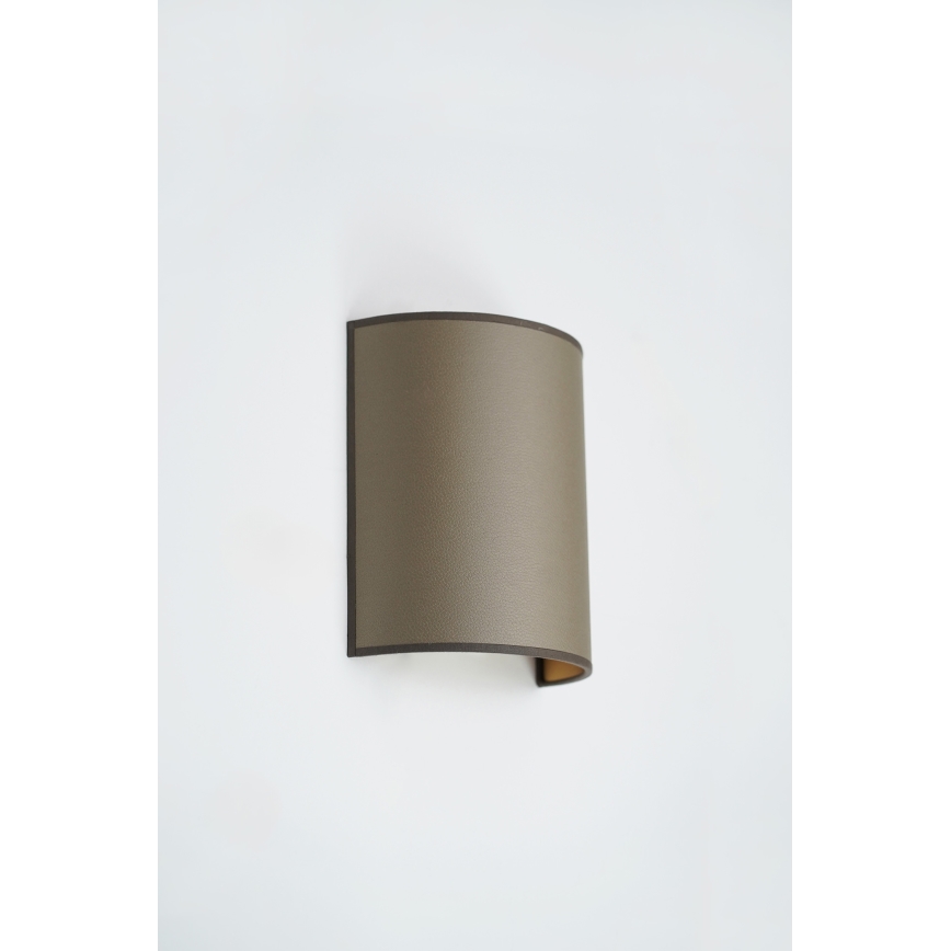 Brilagi - Настінний світильник SEMI 1xE27/15W/230V діаметром 20 см коричневий