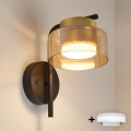 Brilagi - Настінний світильник AURA LUX 1xGX53/30W/230V чорний/золотий