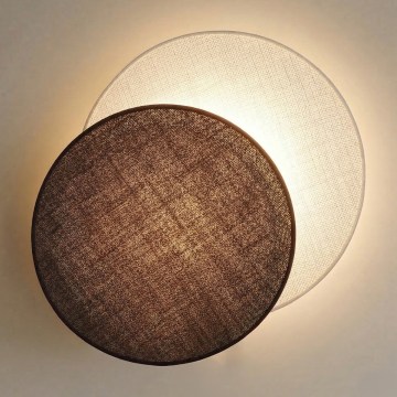 Brilagi - Настінний світильник CIRCLES 1xE27/60W/230V діаметр 45 см кремовий/коричневий