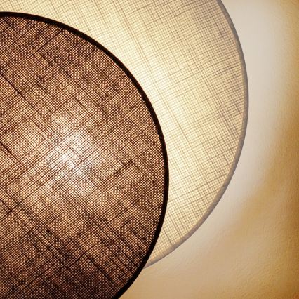 Brilagi - Настінний світильник CIRCLES 1xE27/60W/230V діаметр 45 см кремовий/коричневий