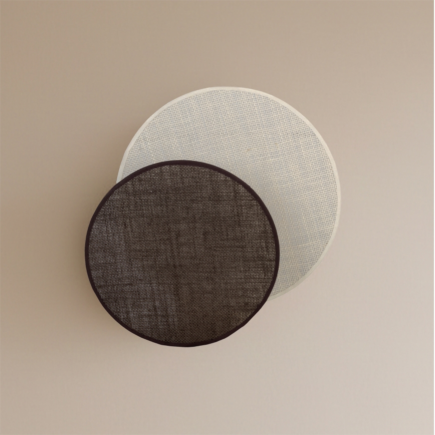 Brilagi - Настінний світильник CIRCLES 1xE27/60W/230V Ø 35 см кремовий/коричневий