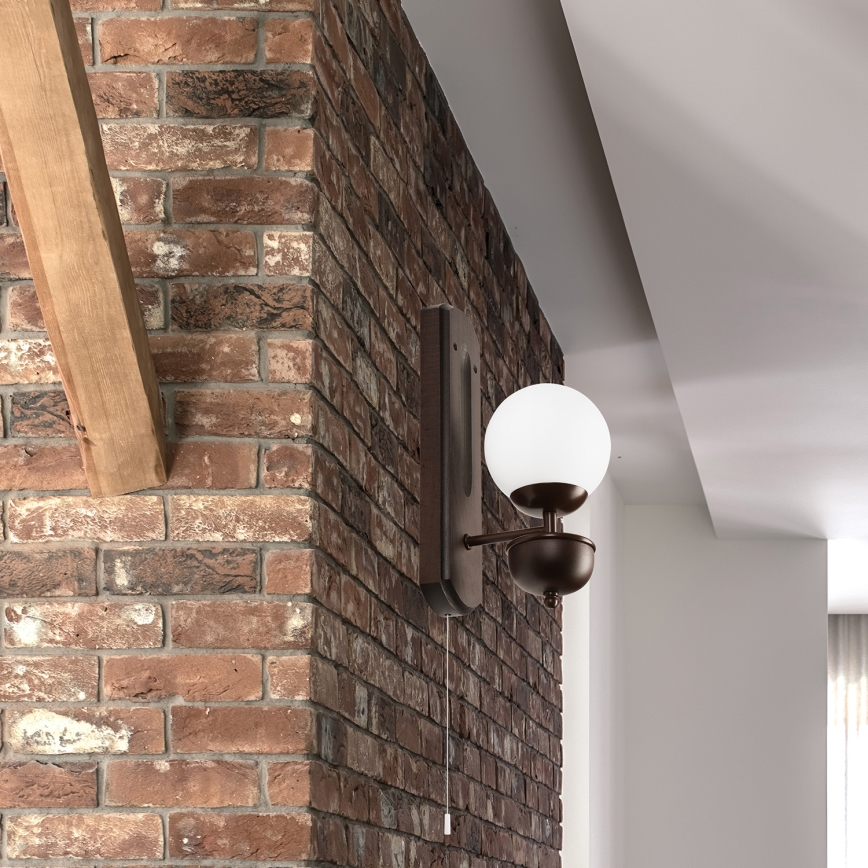 Brilagi - Настінний світильник COTTAGE 1xG9/40W/230V бук/білий