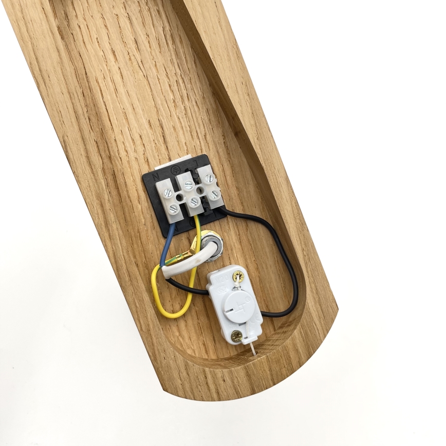 Brilagi - Настінний світильник COTTAGE 1xG9/40W/230V дуб/білий