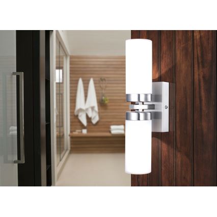 Brilagi - настінний світильник для ванної кімнати RAY 2xE14/40W/230V IP44
