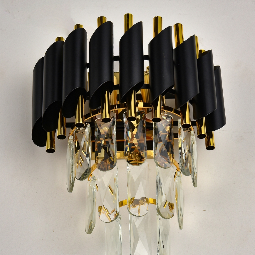 Brilagi - Настінний світильник ECLIPSE 2xE14/10W/230V чорний/золотий