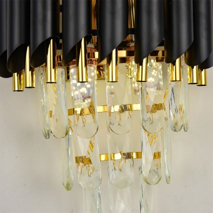 Brilagi - Настінний світильник ECLIPSE 2xE14/10W/230V чорний/золотий