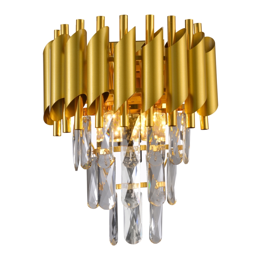 Брілагі - настінний світильник ECLIPSE 2xE14/10W/230V золотий