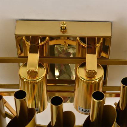 Брілагі - настінний світильник ECLIPSE 2xE14/10W/230V золотий