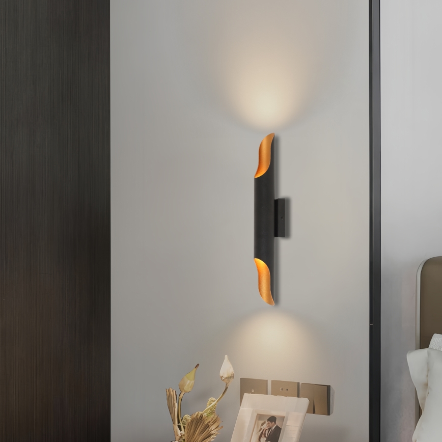 Brilagi - Настінний світильник KALMAR 2xE27/40W/230V чорний/бронзовий