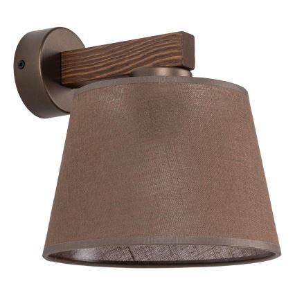 Brilagi - Настінний світильник LATTE 1xE27/15W/230V сосна/коричневий