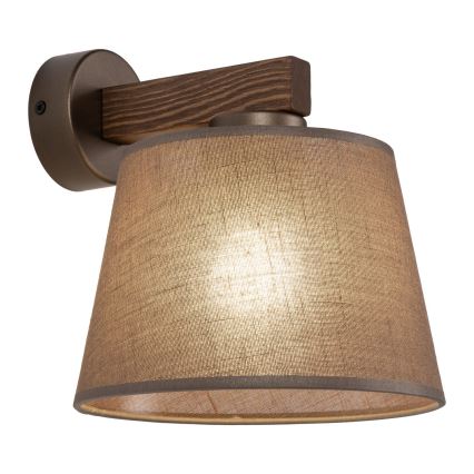 Brilagi - Настінний світильник LATTE 1xE27/15W/230V сосна/коричневий