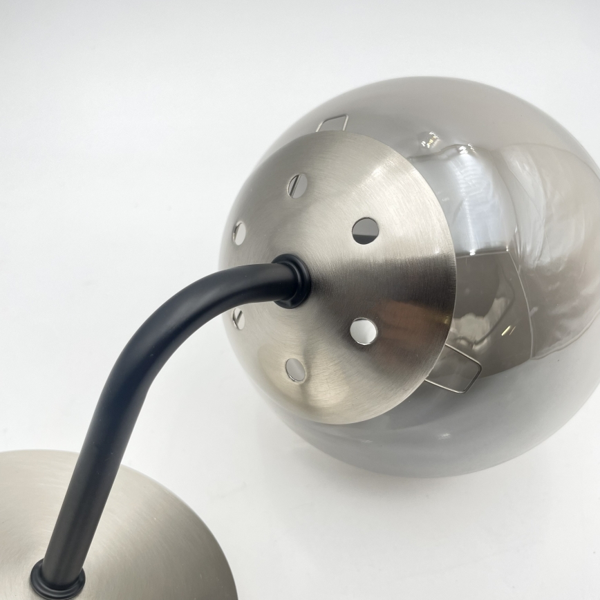 Brilagi - Настінний світильник MALIVA 1xE14/15W/230V матовий хром/димчастий