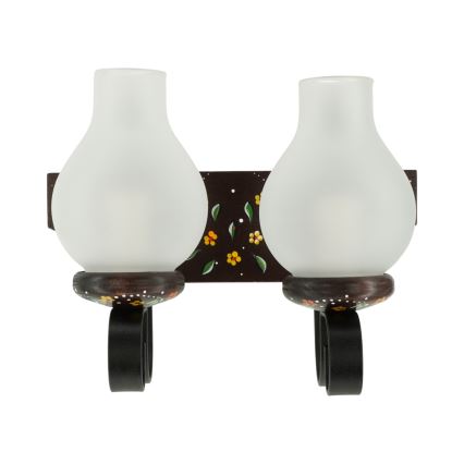 Brilagi - Настінний світильник QUEEN 2xE14/40W/230V бук/венге