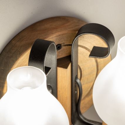 Brilagi - Настінний світильник ROATA APLICA 2xE14/40W/230V бук