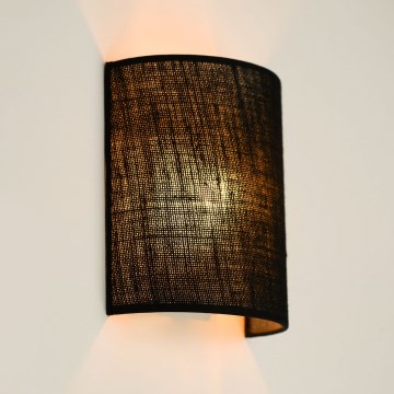 Brilagi - Настінний світильник SEMI 1xE27/15W/230V діаметром 20 см чорний