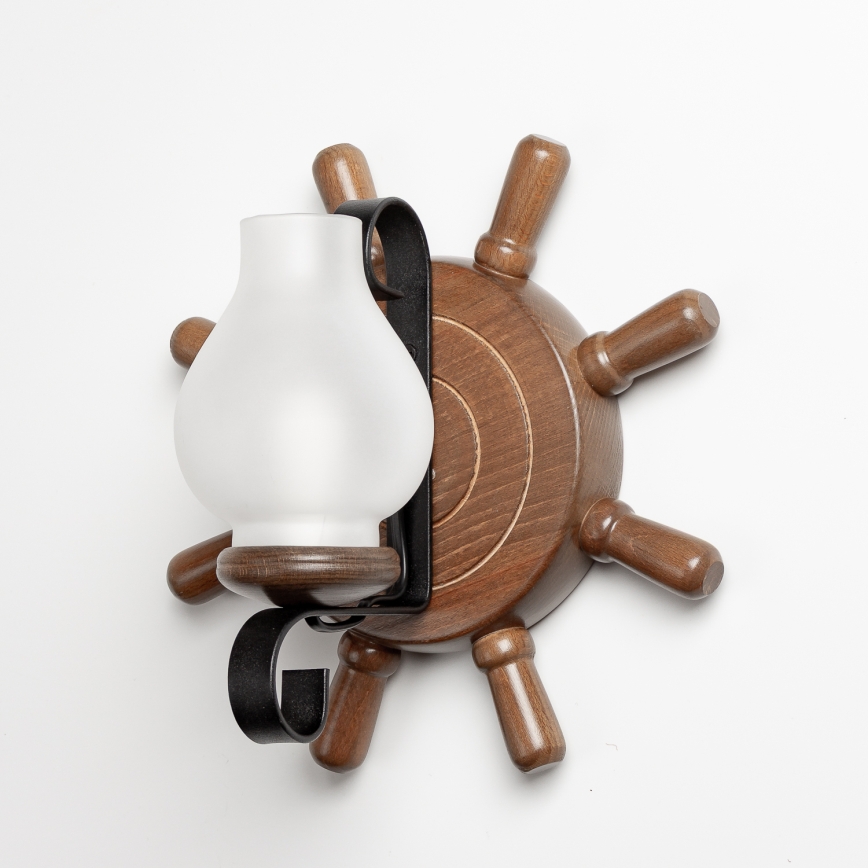 Brilagi - Настінний світильник TIMONA 1xE14/40W/230V бук/волоський горіх