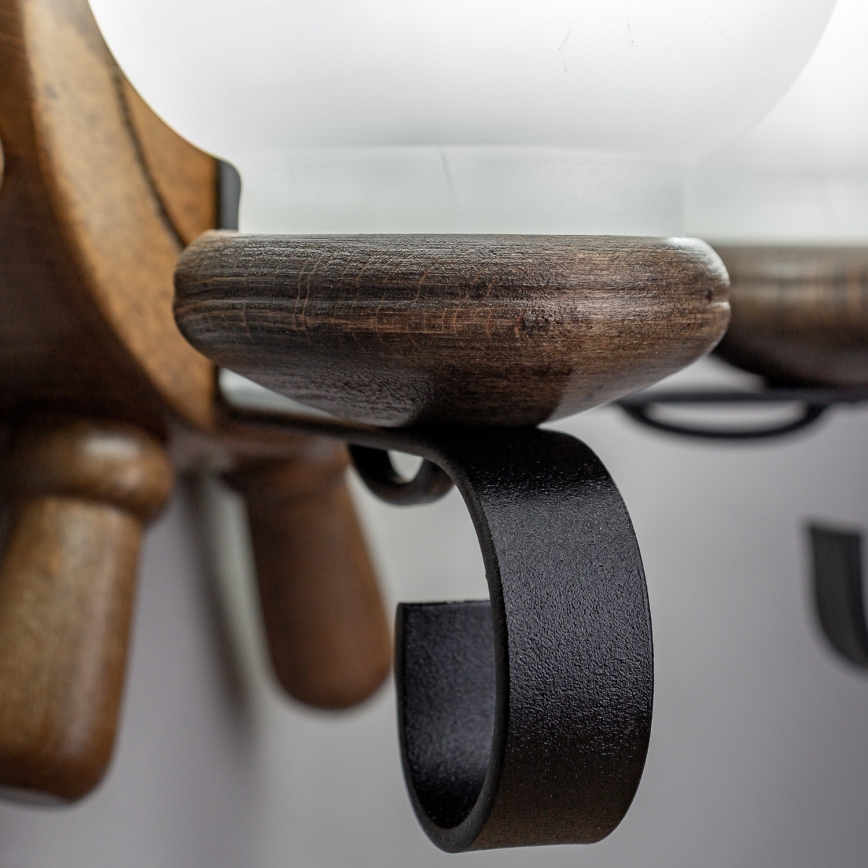 Brilagi - Настінний світильник TIMONA 2xE14/40W/230V бук/волоський горіх