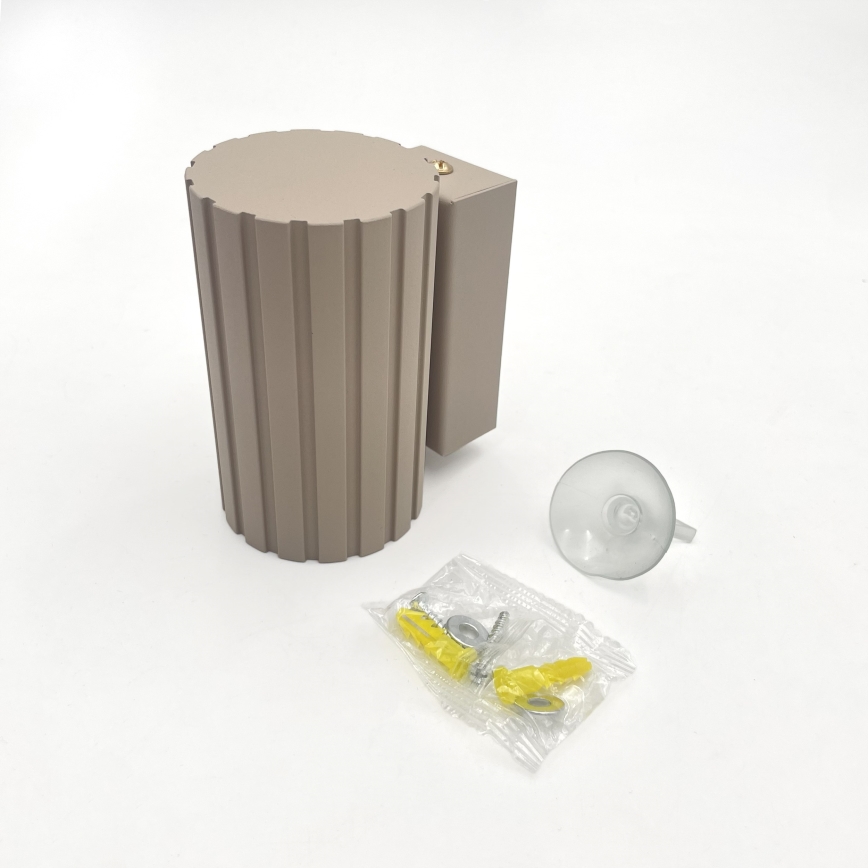 Брілагі - Настінний світильник КРІСПІНА 1xGU10/10 Вт/230 В 10 см бежевий