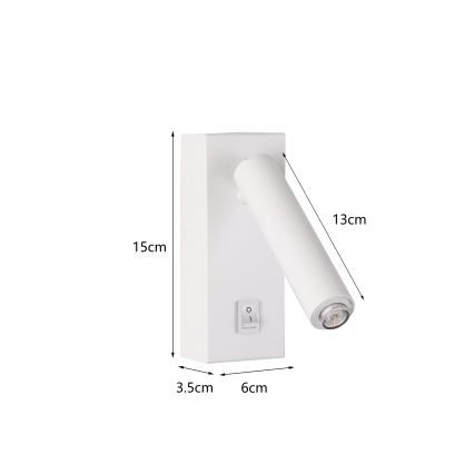 Brilagi - Настінний точковий LED світильник MAYA 1xG9/7W/230V білий