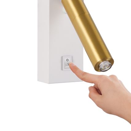 Brilagi - Настінний точковий LED світильник MAYA 1xG9/7W/230V білий/золотистий