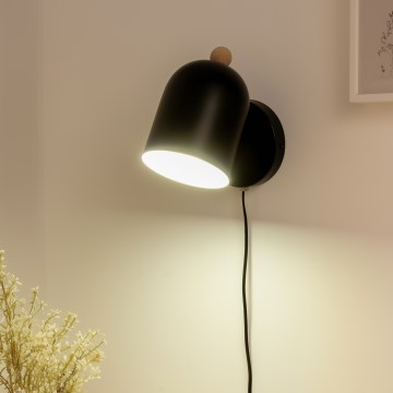 Brilagi - Настінний точковий світильник GALLION 1xE27/15W/230V чорний