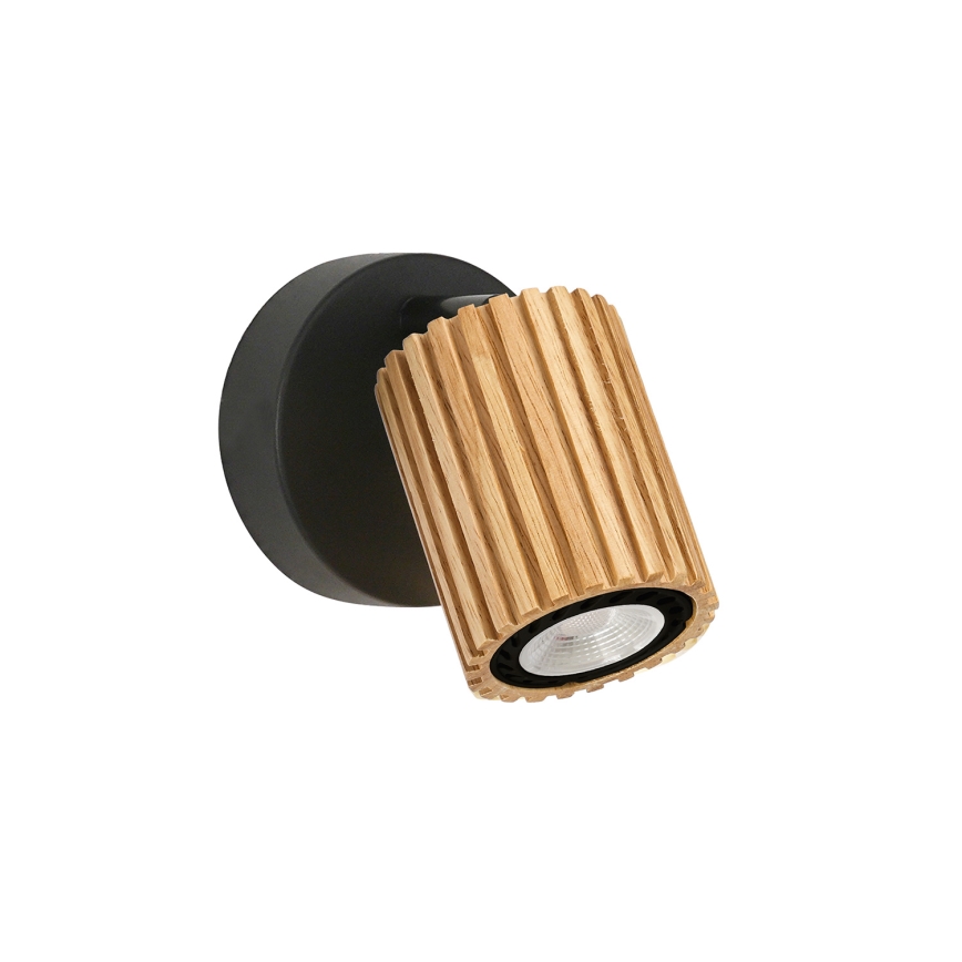 Brilagi - Настінний точковий світильник MODERN WOOD 1xGU10/8W/230V дерево/чорний
