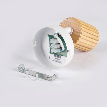 Brilagi - Настінний точковий світильник MODERN WOOD 1xGU10/8W/230V гевея/білий