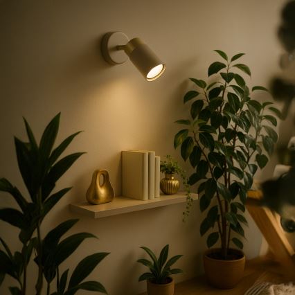 Brilagi - Настінний точковий світильник POKER 1xGU10/25W/230V бежевий/золотий