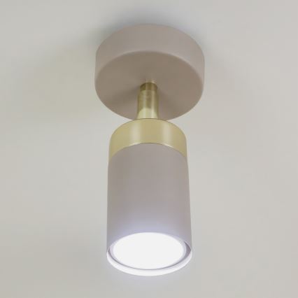 Brilagi - Настінний точковий світильник POKER 1xGU10/25W/230V бежевий/золотий