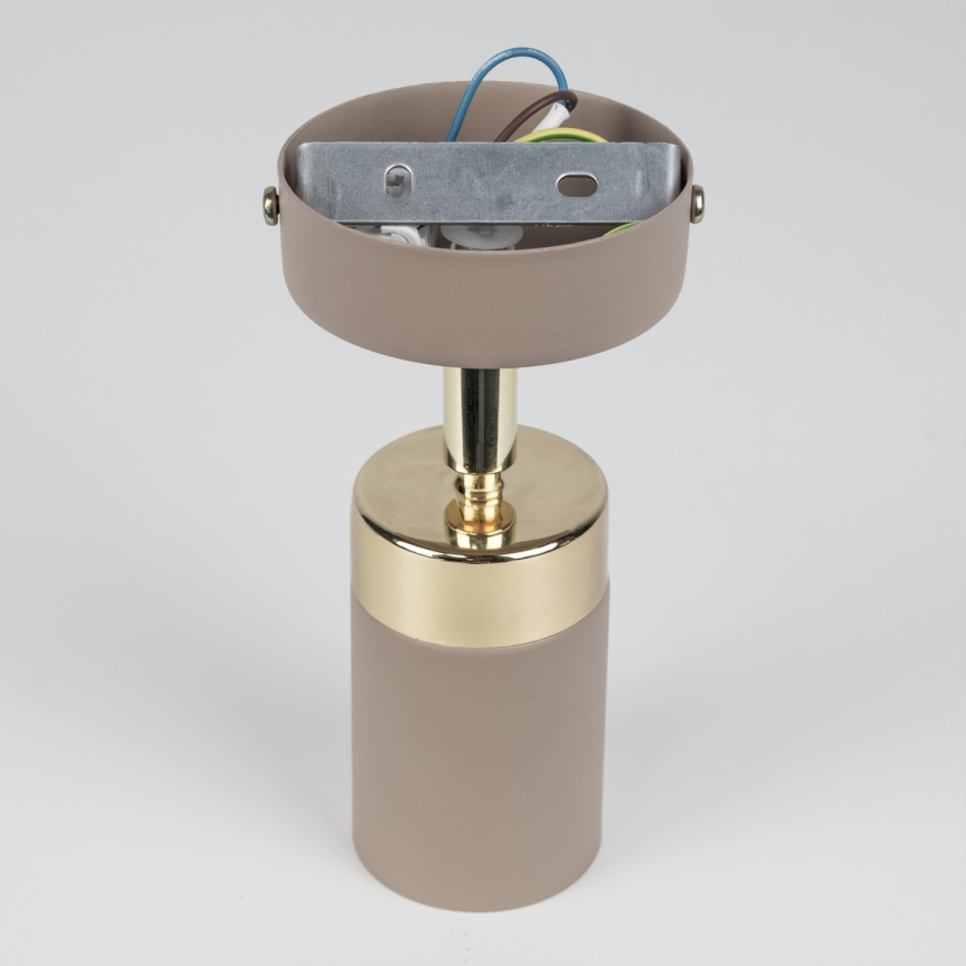 Brilagi - Настінний точковий світильник POKER 1xGU10/25W/230V бежевий/золотий