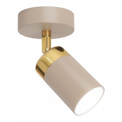 Brilagi - Настінний точковий світильник POKER 1xGU10/25W/230V бежевий/золотий
