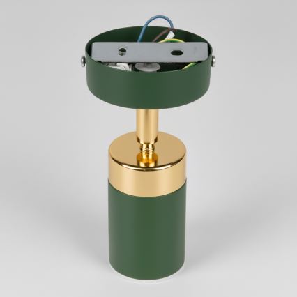 Brilagi - Настінний точковий світильник POKER 1xGU10/25W/230V зелений/золотий