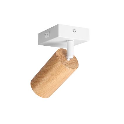 Brilagi - Настінний точковий світильник SELE 1xGU10/30W/230V білий/дубовий декор