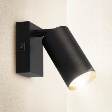 Brilagi - Настінний точковий світильник SELE 1xGU10/30W/230V чорний/золотий