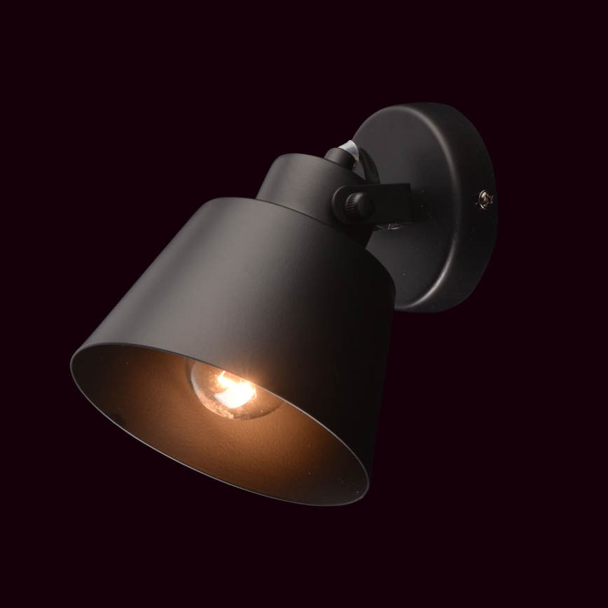Brilagi - Настінний точковий світильник TECHNO 1xE27/60W/230V чорний