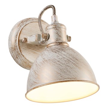 Brilagi - Настінний точковий світильник TECHNO 1xE27/60W/230V кремовий/патина